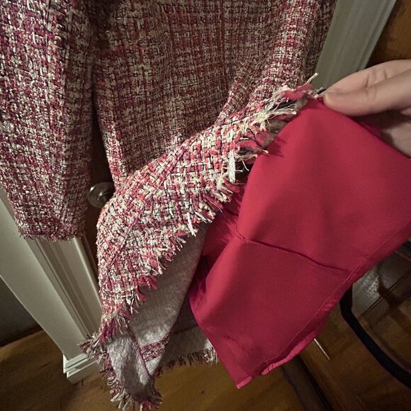 LIKE NEW Kate Spade Pink/Gold Tweed Dress - size 8 - Picture 8 of 8